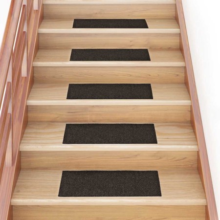 Felpudos autoadhesivos para escaleras, 15 unidades, 60 x 25 cm
