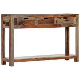 Mesa consola con 3 cajones madera maciza sheesham 120x30x75cm de vidaXL, Mesas auxiliares - Ref: Foro24-247753, Precio: 220,9...