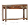 Console table with 3 drawers solid sheesham wood 120x30x75cm by vidaXL, Side tables - Ref: Foro24-247753, Price: 220,93 €, Di...