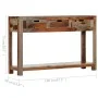 Console table with 3 drawers solid sheesham wood 120x30x75cm by vidaXL, Side tables - Ref: Foro24-247753, Price: 217,57 €, Di...