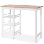 Hoher Küchentisch Set 3-teilig MDF weiß von vidaXL, Möbelsets für Küchen und Esszimmer - Ref: Foro24-245364, Preis: 268,86 €,...