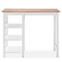 Hoher Küchentisch Set 3-teilig MDF weiß von vidaXL, Möbelsets für Küchen und Esszimmer - Ref: Foro24-245364, Preis: 273,84 €,...