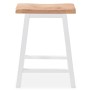 Hoher Küchentisch Set 3-teilig MDF weiß von vidaXL, Möbelsets für Küchen und Esszimmer - Ref: Foro24-245364, Preis: 273,84 €,...