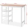 Hoher Küchentisch Set 3-teilig MDF weiß von vidaXL, Möbelsets für Küchen und Esszimmer - Ref: Foro24-245364, Preis: 268,86 €,...