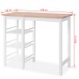 Hoher Küchentisch Set 3-teilig MDF weiß von vidaXL, Möbelsets für Küchen und Esszimmer - Ref: Foro24-245364, Preis: 273,84 €,...