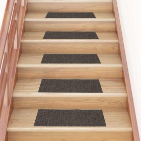 Felpudos autoadhesivos para escaleras, 15 unidades, 60 x 25 cm