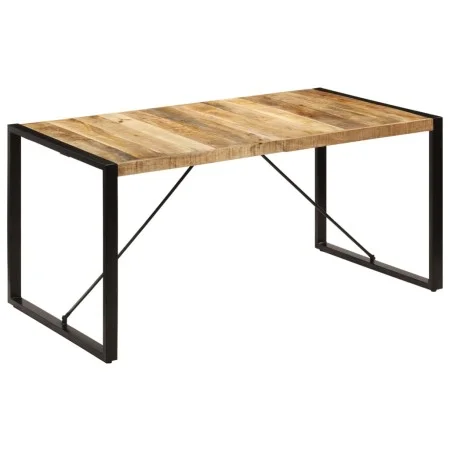 Mesa de comedor 160x80x75 cm madera maciza de mango de vidaXL, Mesas de cocina y de comedor - Ref: Foro24-247417, Precio: 324...