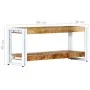 TV-Schrank aus massivem Mangoholz, 90 x 30 x 40 cm von vidaXL, TV-Möbel - Ref: Foro24-247824, Preis: 87,48 €, Rabatt: %