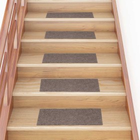 Felpudos autoadhesivos para escaleras, 15 unidades, 60 x 25 cm