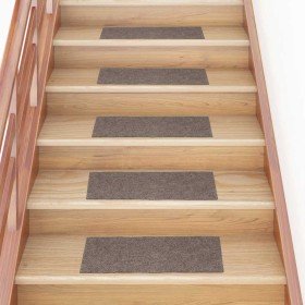 Felpudos autoadhesivos para escaleras, 15 unidades, 60 x 25 cm