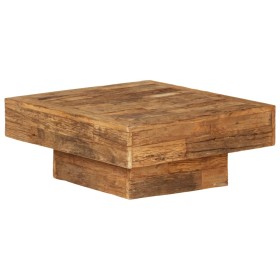 Mesa de centro de madera maciza reciclada 70x70x30 cm