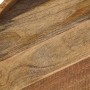 Mesa de centro de madera maciza de mango y acero 50x40 cm de vidaXL, Mesas de centro - Ref: Foro24-246672, Precio: 92,20 €, D...