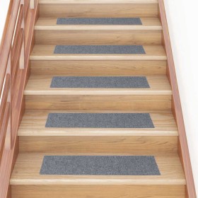 Felpudos autoadhesivos para escaleras, 15 unidades, 76 x 20 cm