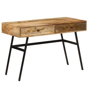 Escritorio con cajones madera maciza de mango 110x50x76 cm de vidaXL, Escritorios - Ref: Foro24-246718, Precio: 232,25 €, Des...