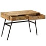 Schreibtisch mit Schubladen aus massivem Mangoholz 110x50x76 cm von vidaXL, Schreibtische - Ref: Foro24-246718, Preis: 237,74...