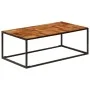 Solid acacia wood and steel coffee table 110x60x40 cm by vidaXL, Coffee table - Ref: Foro24-246678, Price: 117,09 €, Discount: %