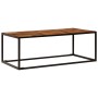 Mesa de centro madera maciza de acacia y acero 110x60x40 cm de vidaXL, Mesas de centro - Ref: Foro24-246678, Precio: 106,30 €...