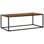 Solid acacia wood and steel coffee table 110x60x40 cm by vidaXL, Coffee table - Ref: Foro24-246678, Price: 117,09 €, Discount: %