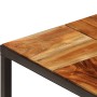 Mesa de centro madera maciza de acacia y acero 110x60x40 cm de vidaXL, Mesas de centro - Ref: Foro24-246678, Precio: 106,30 €...