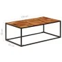 Solid acacia wood and steel coffee table 110x60x40 cm by vidaXL, Coffee table - Ref: Foro24-246678, Price: 117,09 €, Discount: %