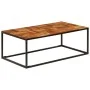 Solid acacia wood and steel coffee table 110x60x40 cm by vidaXL, Coffee table - Ref: Foro24-246678, Price: 117,09 €, Discount: %