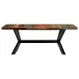 Recycled solid wood dining table 200x100x75 cm by vidaXL, Kitchen and dining tables - Ref: Foro24-247429, Price: 476,91 €, Di...