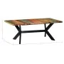 Recycled solid wood dining table 200x100x75 cm by vidaXL, Kitchen and dining tables - Ref: Foro24-247429, Price: 476,91 €, Di...