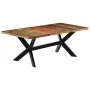 Esstisch aus recyceltem Massivholz, 200 x 100 x 75 cm von vidaXL, Küchen- und Esstische - Ref: Foro24-247429, Preis: 485,96 €...
