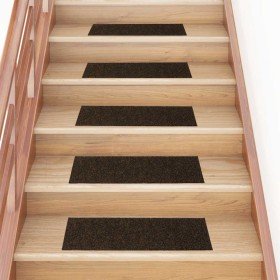 Felpudos autoadhesivos para escaleras, 15 unidades, 76 x 20 cm
