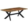 Recycled solid wood dining table 200x100x75 cm by vidaXL, Kitchen and dining tables - Ref: Foro24-247429, Price: 476,91 €, Di...