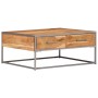 Mesa de centro de madera maciza de acacia 75x75x35 cm de vidaXL, Mesas de centro - Ref: Foro24-247585, Precio: 155,17 €, Desc...