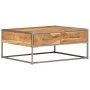 Mesa de centro de madera maciza de acacia 75x75x35 cm de vidaXL, Mesas de centro - Ref: Foro24-247585, Precio: 186,93 €, Desc...
