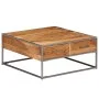 Mesa de centro de madera maciza de acacia 75x75x35 cm de vidaXL, Mesas de centro - Ref: Foro24-247585, Precio: 186,93 €, Desc...