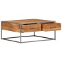 Mesa de centro de madera maciza de acacia 75x75x35 cm de vidaXL, Mesas de centro - Ref: Foro24-247585, Precio: 155,17 €, Desc...
