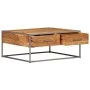Mesa de centro de madera maciza de acacia 75x75x35 cm de vidaXL, Mesas de centro - Ref: Foro24-247585, Precio: 186,93 €, Desc...