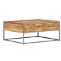 Mesa de centro de madera maciza de acacia 75x75x35 cm de vidaXL, Mesas de centro - Ref: Foro24-247585, Precio: 186,93 €, Desc...