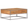 Mesa de centro de madera maciza de acacia 75x75x35 cm de vidaXL, Mesas de centro - Ref: Foro24-247585, Precio: 155,17 €, Desc...