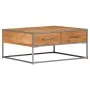 Mesa de centro de madera maciza de acacia 75x75x35 cm de vidaXL, Mesas de centro - Ref: Foro24-247585, Precio: 186,93 €, Desc...