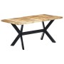 Esstisch aus massivem Mangoholz 160x80x75 cm von vidaXL, Küchen- und Esstische - Ref: Foro24-247433, Preis: 331,32 €, Rabatt: %