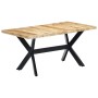 Esstisch aus massivem Mangoholz 160x80x75 cm von vidaXL, Küchen- und Esstische - Ref: Foro24-247433, Preis: 331,32 €, Rabatt: %