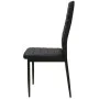 Schwarzes dreiteiliges Esstisch- und Stuhlset von vidaXL, Möbelsets für Küchen und Esszimmer - Ref: Foro24-242932, Preis: 163...