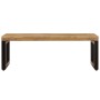 Couchtisch aus massivem Mangoholz und Stahl 100x50x35 cm von vidaXL, Couchtisch - Ref: Foro24-247337, Preis: 170,43 €, Rabatt: %