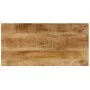 Mesa de centro madera maciza de mango y acero 100x50x35 cm de vidaXL, Mesas de centro - Ref: Foro24-247337, Precio: 167,34 €,...