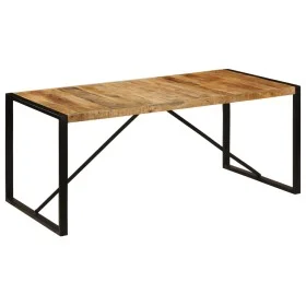 Dining table 180x90x75 cm solid mango wood by vidaXL, Kitchen and dining tables - Ref: Foro24-247414, Price: 277,49 €, Discou...