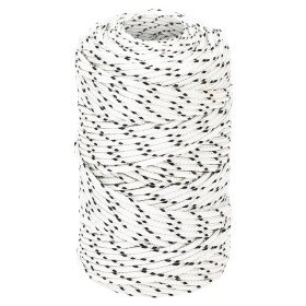 Cuerda para barco trenzada poliéster blanco 2 mm x 100 m