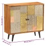 Solid acacia wood sideboard 80x30x75 cm by vidaXL, Sideboards - Ref: Foro24-247683, Price: 323,08 €, Discount: %