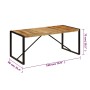 Esstisch 180x90x75 cm aus massivem Mangoholz von vidaXL, Küchen- und Esstische - Ref: Foro24-247414, Preis: 281,59 €, Rabatt: %