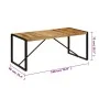 Mesa de comedor 180x90x75 cm madera maciza de mango de vidaXL, Mesas de cocina y de comedor - Ref: Foro24-247414, Precio: 278...