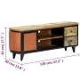 Fernsehschrank aus recyceltem Massivholz, 120 x 30 x 45 cm von vidaXL, TV-Möbel - Ref: Foro24-247921, Preis: 211,25 €, Rabatt: %