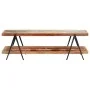 Solid wood TV stand made from recycled wood 160x40x50 cm by vidaXL, TV Furniture - Ref: Foro24-247886, Price: 126,48 €, Disco...